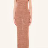 Vestido de malla de lúrex con encaje de Liu Jo