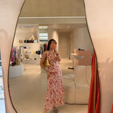 Conjunto Floral em Bege e Coral | Violeta Store