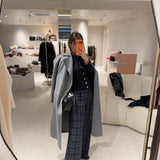 Casaco em Fazenda de Lã com Cinto Cinzento | Liu Jo