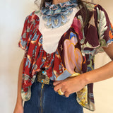 Blusa Lunar Boho Multicolor Manga Curta | FARM RIO