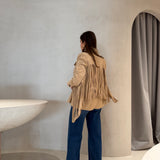 Jaqueta Malcom Camurça com Franjas | Liviana Conti