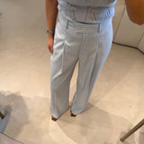 Calça Palazzo com Riscas e fio de Lurex | LIU JO