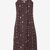 Vestido midi Ottod'ame estampado com recorte nas costas