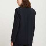 Blazer em Mistura de Lã Risca de Giz | ottod'ame