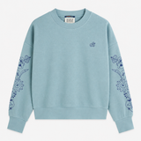 Sweatshirt Bordada Azul Oversized | SCOTCH & SODA