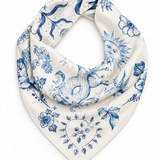 Lenço Foulard Azul Estampado Floral | SCOTCH & SODA