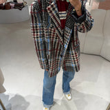 Casaco Oversize com Padrão Multicolor