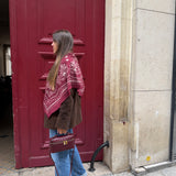 Lenço Estampa Bandana Bordeaux | VIOLETA
