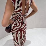 Vestido Sorrento em bordeaux