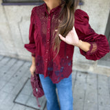 Blusa Berry Garden Bordeaux | FARM RIO