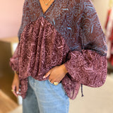 Blusa SCOTCH & SODA com estampado étnico