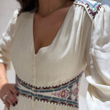 Vestido Midi Bordado | Ba&sh