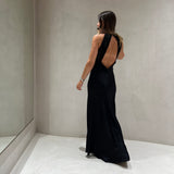 Vestido acetinado TWINSET com abertura nas costas