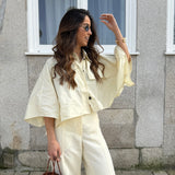 Capa Verlain Oversized em Amarelo | Liviana Conti