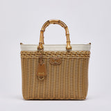 Mala de Palhinha com Alças em Bambu | LIU JO