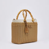 Mala de Palhinha com Alças em Bambu | LIU JO