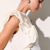 Top com Detalhe em Tafetá Branco | LIU JO