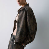 Bomber com Brilho e Estampado | LIUJO