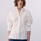 Camisa com Laço em Algodão Branco | LIU JO