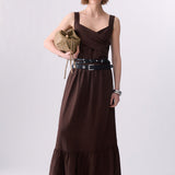 Vestido Longo em Castanho | LIU JO
