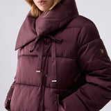 Blusão Berinjela Oversized Acolchoado em Nylon Brilhante | LIU JO