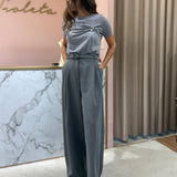 Calça Palazzo Com Cinto | Liu Jo