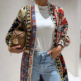 Casaco de malha patchwork Farm Rio