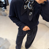 Camisola de Gola Alta com Folho | TWINSET