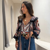 Blusa Tapestry Dream Bege com Laço | FARM RIO