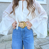 Blusa Fluida Ecru | LIU JO