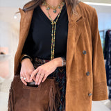 Trench Coat em Pele Camel Maina | ba&sh