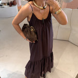 Vestido Longo Castanho | LIU JO