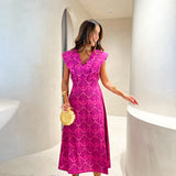 Vestido Zarza em rosa