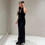 Vestido acetinado TWINSET com abertura nas costas