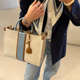 Tote Bag com Charm em Azul| LIU JO