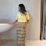 Blusa Dulce Amarela em Malha com Renda | CECILIA PRADO