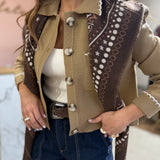 Cardigan de Malha Valina Camel | VIOLETA