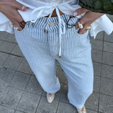 Jeans Straight de Cintura Alta com Textura | Scotch & Soda