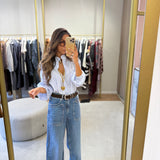 Blusa Boho Bordada Azul Jacky | ba&sh