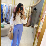 Calça Riscas Azul