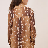 Conjunto Estampado Blusa Fluida e Calças | OTTOD'AME