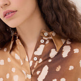 Conjunto Estampado Blusa Fluida e Calças | OTTOD'AME