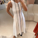 Vestido Midi Branco Minimal Chic | Violeta Store