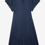Vestido midi Ottod'ame acetinado azul