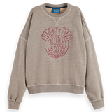 Sweatshirt Cinza Oversized Estampada | Scotch & Soda