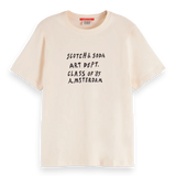 T-Shirt Ecru Estampada | Scotch & Soda