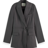 Blazer Estruturado Cinzento com Cinto | Scotch & Soda