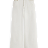 Jeans wide leg Scotch & Soda brancas
