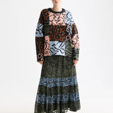 Camisola Oversized em Jacquard – Leopard Patchwork | Scotch & Soda