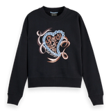 Sweatshirt Azul Marinho com Print | Scotch & Soda